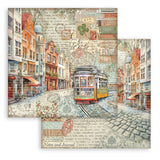 Stamperia, Double-Sided Paper Pad 12"X12" 10/Pkg, Art Of Travelling