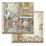 Stamperia, Double-Sided Paper Pad 12"X12" 10/Pkg, Art Of Travelling