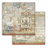 Stamperia, Double-Sided Paper Pad 12"X12" 10/Pkg, Art Of Travelling