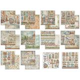 Stamperia, Double-Sided Paper Pad 12"X12" 10/Pkg, Art Of Travelling