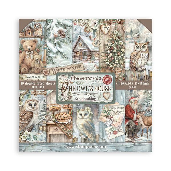 Stamperia, 12"x12" Paper Pad, 10/Pkg, The Owl's House (SBBL174)