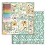 Stamperia Scrapbooking Double-Sided Paper Pad 12"x12" 10/Pkg, Daisy Art (SBBL182)