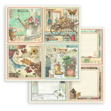 Stamperia Double-Sided Paper Pad 12"X12" 10/Pkg, Garden, 10 Designs/1 Each