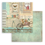 Stamperia Double-Sided Paper Pad 12"X12" 10/Pkg, Garden, 10 Designs/1 Each