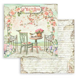 Stamperia, Double-Sided Paper Pad 8"X8" 10/Pkg, House of Roses