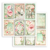 Stamperia, Double-Sided Paper Pad 8"X8" 10/Pkg, House of Roses