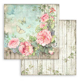 Stamperia, Double-Sided Paper Pad 8"X8" 10/Pkg, House of Roses