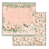 Stamperia, Double-Sided Paper Pad 8"X8" 10/Pkg, House of Roses