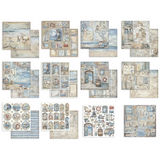 Stamperia, Double-Sided Paper Pad 8"X8" 10/Pkg, Silent Sea