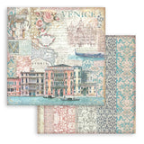 Stamperia, Scrapbooking Pad 8"X8" Paper Pad 10/Pkg, Venice City of Art