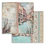 Stamperia, Scrapbooking Pad 8"X8" Paper Pad 10/Pkg, Venice City of Art