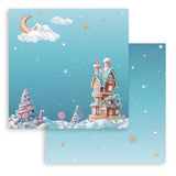 Stamperia, Scrapbooking Pad 8"X8" Paper Pad 10/Pkg, Candy Christmas (SBBS129)