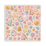 Stamperia, Scrapbooking Pad 8"X8" Paper Pad 10/Pkg, Candy Christmas (SBBS129)