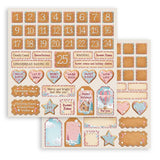 Stamperia, Scrapbooking Pad 8"X8" Paper Pad 10/Pkg, Candy Christmas (SBBS129)