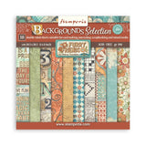 Stamperia, Backgrounds Double-Sided Paper Pad 8"X8" 10/Pkg, Furry Friends (SBBS133)