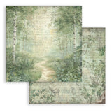 Stamperia, Double-Sided Paper Pad 8"X8" 10/Pkg, Herbarium Silvae (SBBS136)