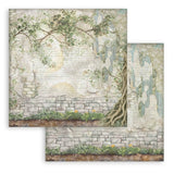 Stamperia, Double-Sided Paper Pad 8"X8" 10/Pkg, Herbarium Silvae (SBBS136)