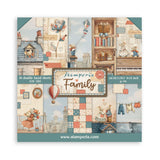 Stamperia, Double-Sided Paper Pad 8"X8" 10/Pkg, Family (SBBS137)