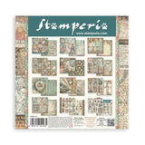 Stamperia, Double-Sided Paper Pad 8"X8" 10/Pkg, Gardens of Time (SBBS141)