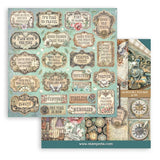 Stamperia, Double-Sided Paper Pad 8"X8" 10/Pkg, Gardens of Time (SBBS141)