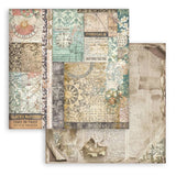 Stamperia, Double-Sided Backgrounds Paper Pad 8"X8" 10/Pkg, Gardens of Time (SBBS142)
