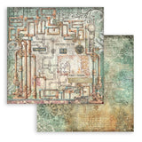 Stamperia, Double-Sided Backgrounds Paper Pad 8"X8" 10/Pkg, Gardens of Time (SBBS142)
