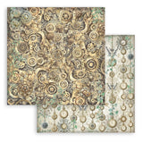 Stamperia, Double-Sided Backgrounds Paper Pad 8"X8" 10/Pkg, Gardens of Time (SBBS142)