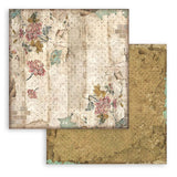 Stamperia Backgrounds Double-Sided Paper Pad 8"X8" 10/Pkg, Alice Through The Looking Glass