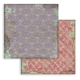 Stamperia Backgrounds Double-Sided Paper Pad 8"X8" 10/Pkg, Alice Through The Looking Glass