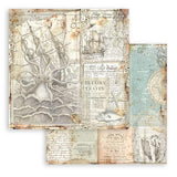 Stamperia Backgrounds Double-Sided Paper Pad 8"X8" 10/Pkg, Songs Of The Sea, 10 Designs/1 Each