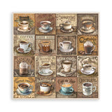 Stamperia Single-Sided Paper Pad 8"X8" 22/Pkg, Coffee And Chocolate