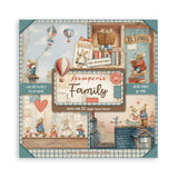 Stamperia, Single-Sided Paper Pad 8"X8" 22/Pkg, Family (SBBSXB21)