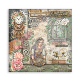 Stamperia Single-Sided Paper Pad 8"X8" 22/Pkg, Gardens of Time (SBBSXB24)