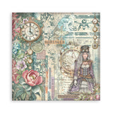 Stamperia Single-Sided Paper Pad 8"X8" 22/Pkg, Gardens of Time (SBBSXB24)