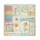 Stamperia Single-Sided Paper Pad 12"x12" 22/Pkg, Daisy Art (SBBXLB34)