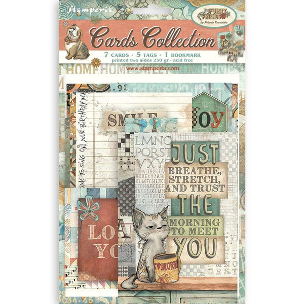 Stamperia Cards Collection, Furry Friends