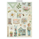 Stamperia Junk Journal Stickers, Cut-outs & Backgrounds, Daisy Art