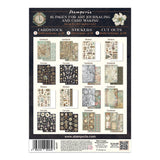 Stamperia Junk Journal Stickers, Cut-Outs & Backgrounds, Gardens of Time (SBJK17)