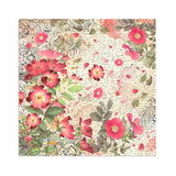 Stamperia Polyester Fabric 12"X12" 4/Pkg, Rose Parfum