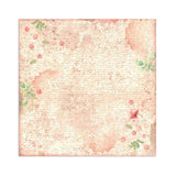 Stamperia Polyester Fabric 12"X12" 4/Pkg, Rose Parfum