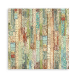 Stamperia Polyester Fabric 12"X12" 4/Pkg, Garden