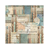 Stamperia Polyester Fabric 12"X12" 4/Pkg, Music