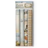 Stamperia Polyester Fabric 12"X12" 4/Pkg, Hidden Grove