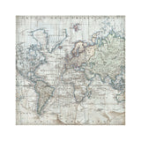 Stamperia Polyester Fabric 12"X12" 4/Pkg, Silent Sea