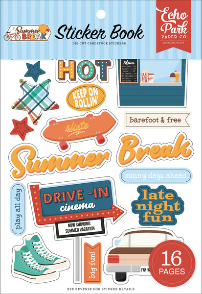 Echo Park Sticker Book, Summer Break