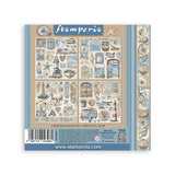Stamperia Stickers 6.5"X6.5" 4/Pkg, Silent Sea (SBSTK01)