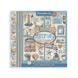 Stamperia Stickers 6.5"X6.5" 4/Pkg, Silent Sea (SBSTK01)