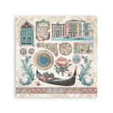 Stamperia Stickers 6.5"X6.5" 4/Pkg, Venice City of Art (SBSTK03)