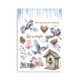 Stamperia, A5 Washi Pad 8/Pkg, Create Happiness, Dewdrops