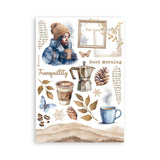 Stamperia, A5 Washi Pad 8/Pkg, Create Happiness, Dewdrops